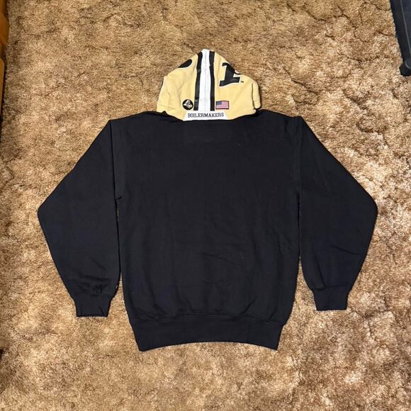 Vintage Purdue College Football Hoodie Black Medium - Picture 6 of 8